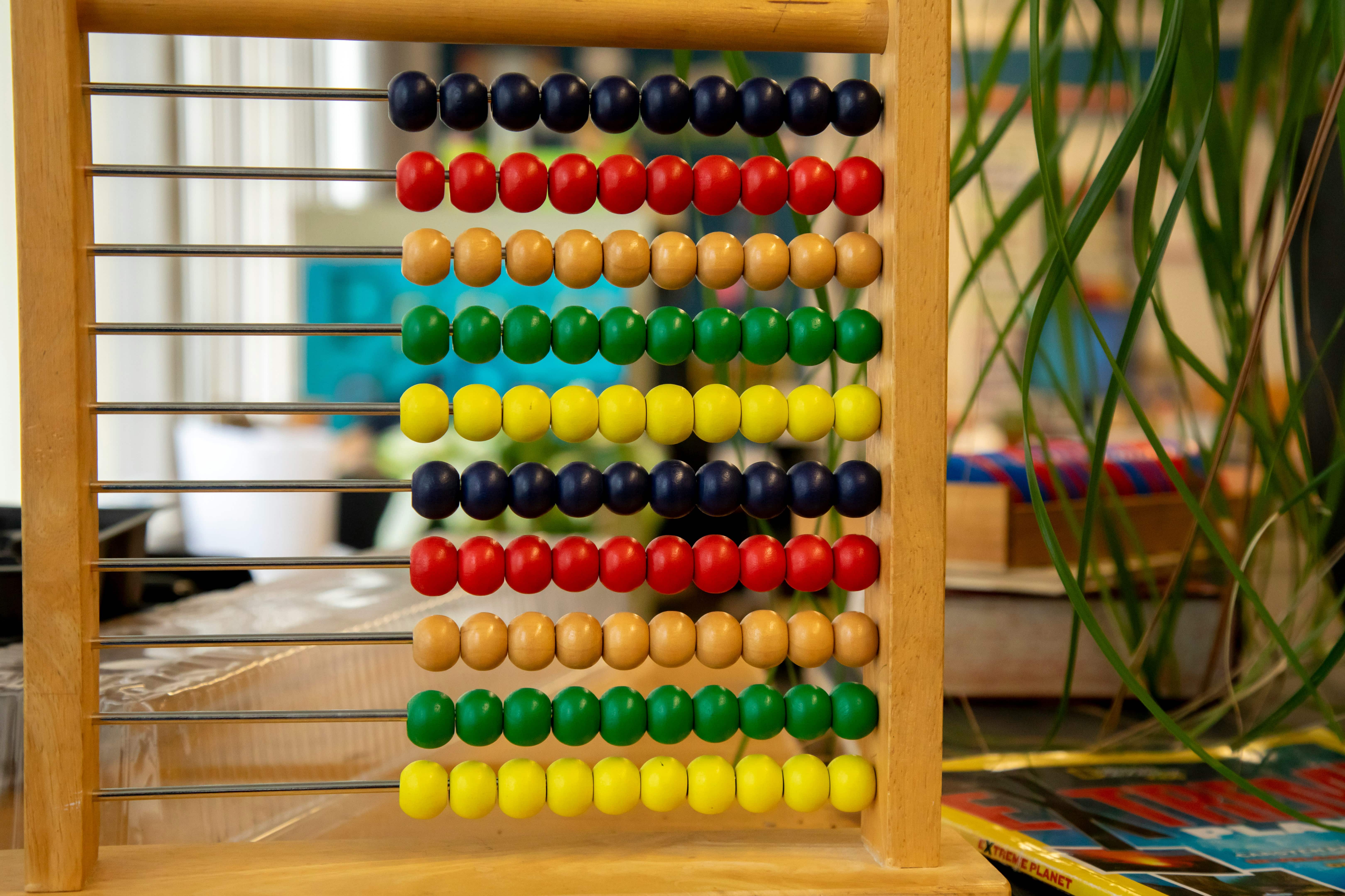 Abacus in a classroom